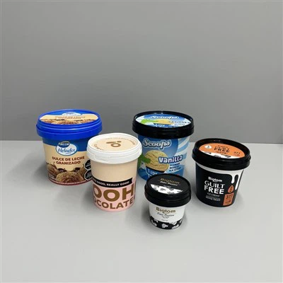 500ML kringlótt PP plastísílát með loki